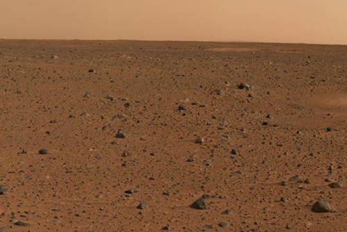 Very detailed color view of Mars' surface 