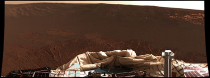 [Opportunity's first color panorama]