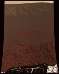 [Opportunity's first color image]